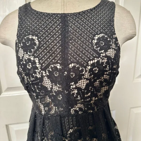 Free People black Rocco lace dress - Image 6