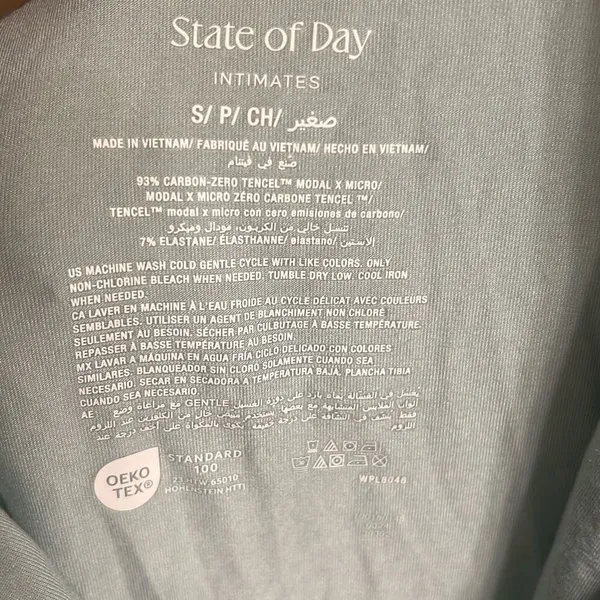 ✨State of Day Women's 2-Pc. Short-Sleeve Notched-Collar Pajama Sz Small Set✨ - Image 11