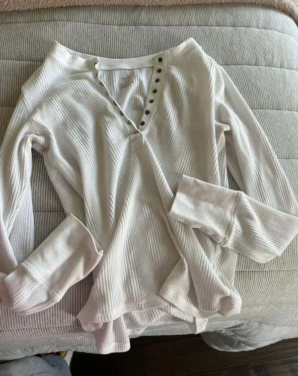 Aerie White Long Sleeve - Image 2