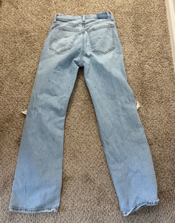 90s Abercrombie High-Rise Relaxed Jeans - Image 3