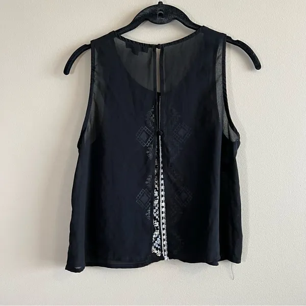✨ Iris Los Angeles Black Sheer Top Medium‎ - Image 3