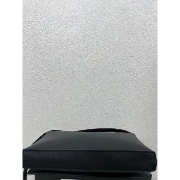 Kate Spade Black Crossbody Bag –‎ 100% Leather, Striped Lining - Image 3