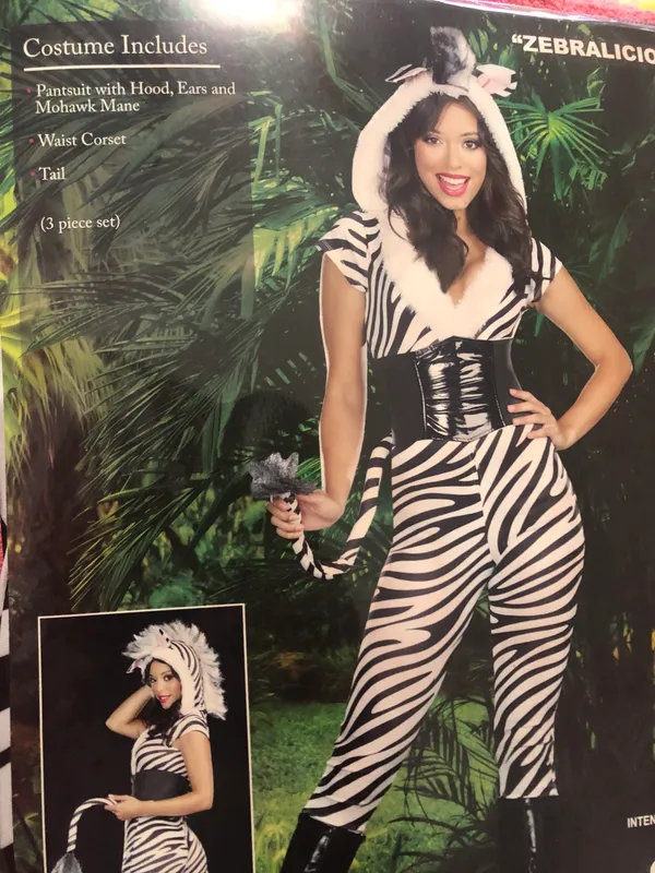 Zebralicious Adult Halloween Party Costume - Image 2