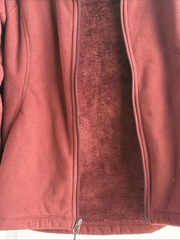 The North Face Women's Full-Zip Fleece Jacket - Brick Red (Maroon) - Image 3