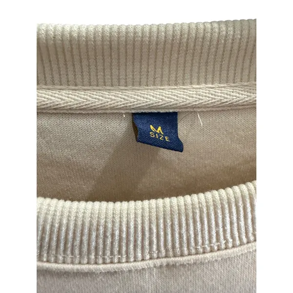 Cream Grinch Inspired My Day I'm Booked Graphic Sweatshirt Medium Holiday Crew - Image 3