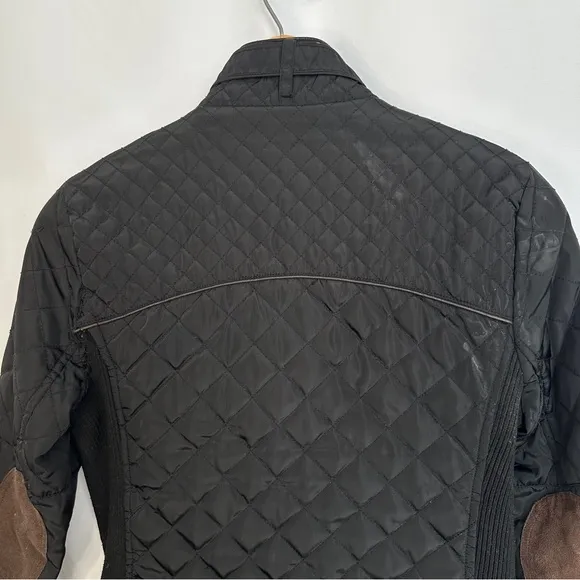 Ci Sono Quilted Puffer Jacket Womens Large Preppy Winter Elbow‎ Patches Zip Up - Image 6