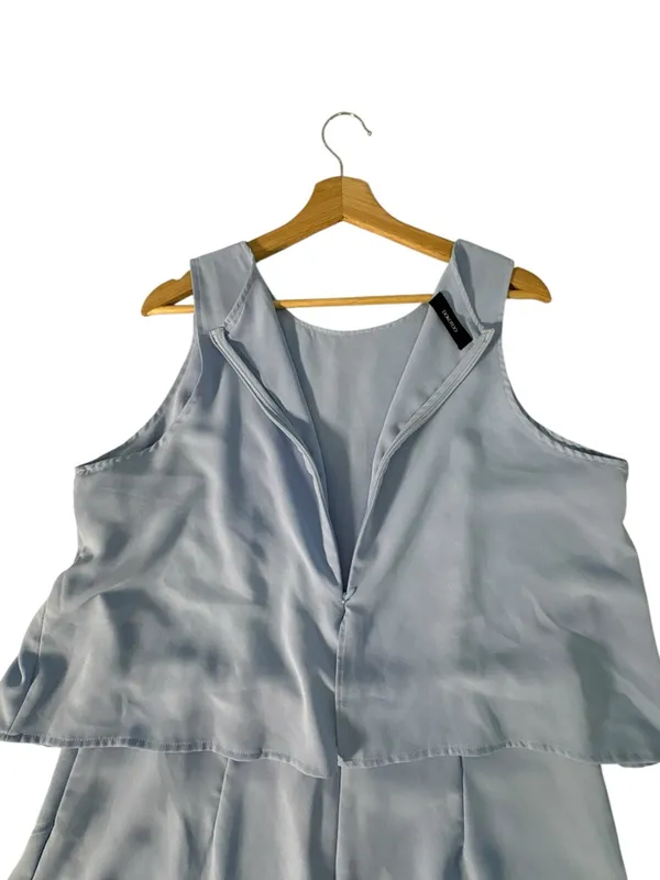 Dokotoo Womens XL Blue Layered Romper Sleeveless Flowy Resort Summer - Image 6