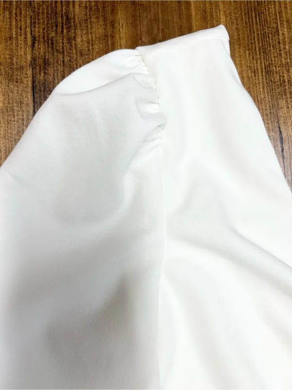 Lulus Stunning Romance White Long Sleeve Mermaid Wedding Maxi Dress Size XL NWT - Image 7