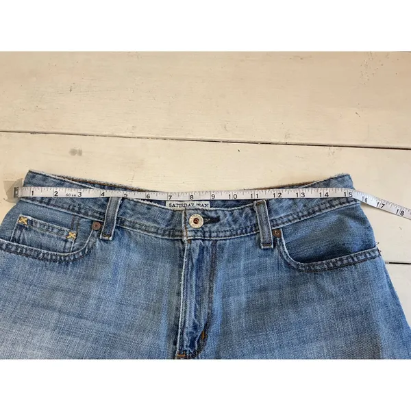 Polo Jeans Co Ralph Lauren Saturday Jean‎ Denim Shorts Light Wash Blue 27/4 - Image 5
