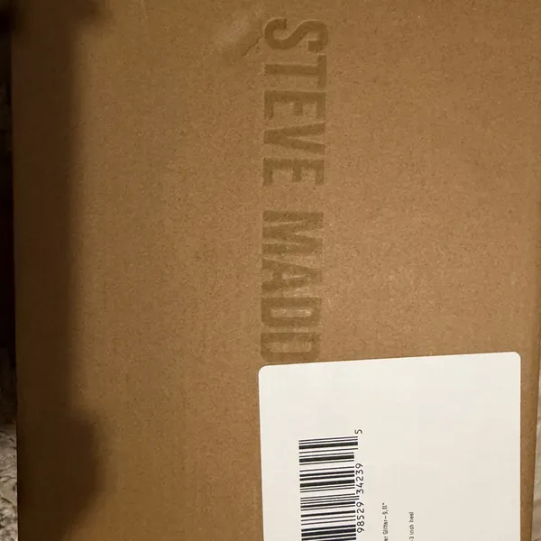 Steve Madden Metallic Silver Strappy Heels - Image 8