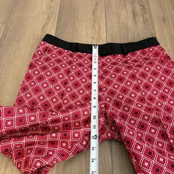 Pink Martini Geometric Patterned Trouser Pants‎ Pink Size medium - Image 8