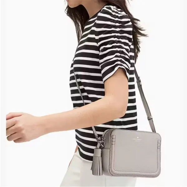 Kate Spade Orchard Street Arla Cityscape Gray Crossbody Tassel Travel Classic - Image 2