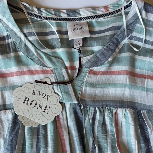 Knox Rose Multicolor Striped Blouse - Image 5