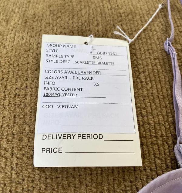 Free People Lavender Scarlette Bralette - Image 2