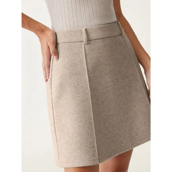 OGL Move CashSoft High Waisted A Line Mini Skirt Heather Oatmeal L NWT - Image 2