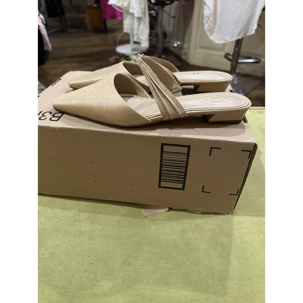 Sam Edelman JUDIE BIT MULE Size 8.5 Light Beige Slip On - Image 3