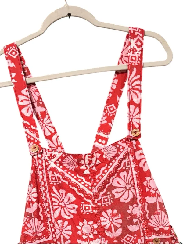 Free People Palm Bay Boho short overalls size M - Image 8
