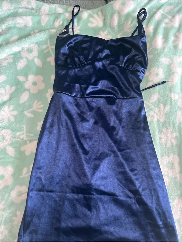 Windsor Navy Blue Mini Dress - Image 2