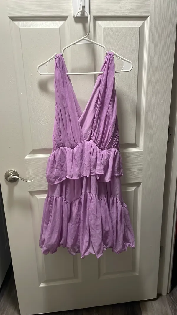 ASOS Design Purple Mini Dress - Image 5