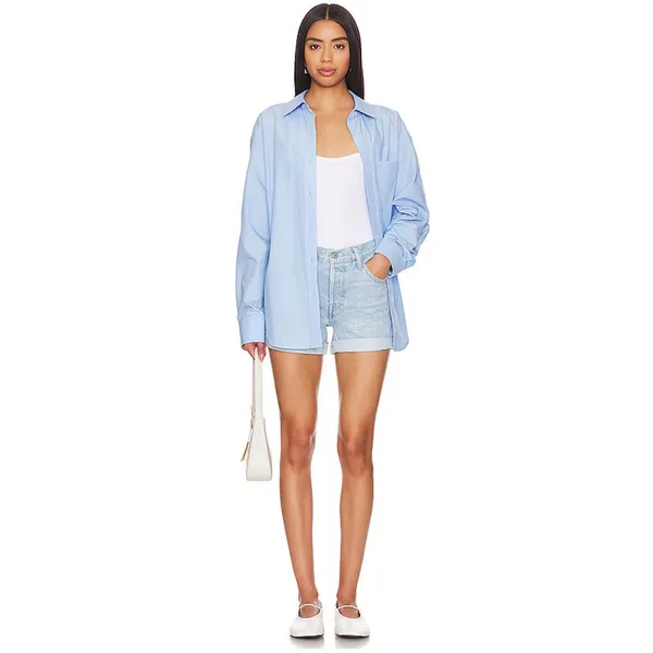 Levi’s 501 Cotton Denim Rolled Jean Shorts Light Wash Women 25 - Image 9