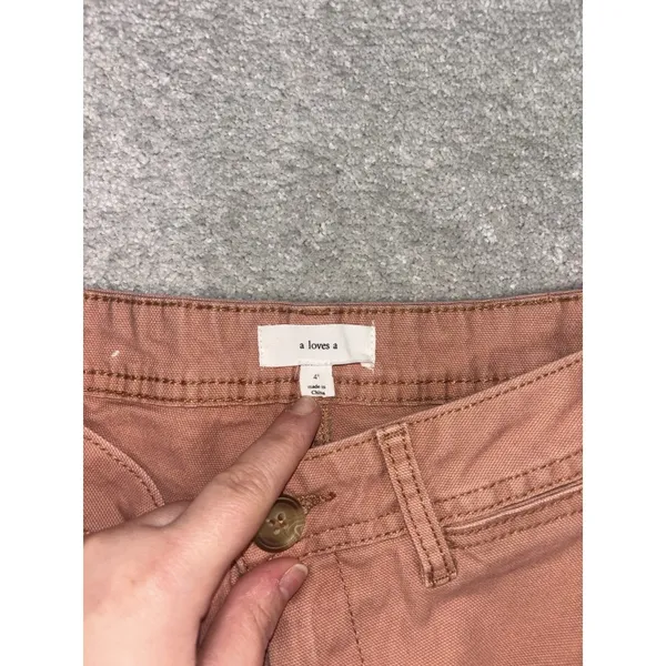 a loves‎ a wide leg cropped pants mauve trousers 4 - Image 3