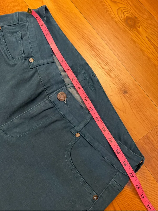 Maurices Colored Skinny Jeans Pants Teal Blue Green Plus Size 14W Regular - Image 5