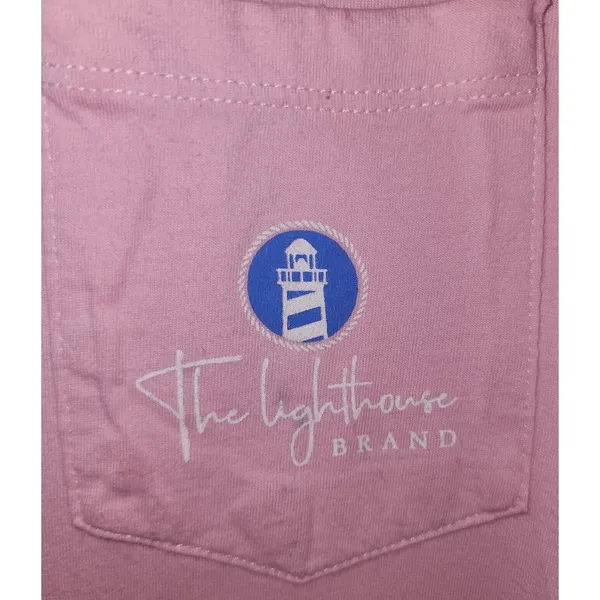 The Lighthouse Brand Graphic‎ T-Shirt Crew Neck Short Sleeve Casual Pink L - Image 4