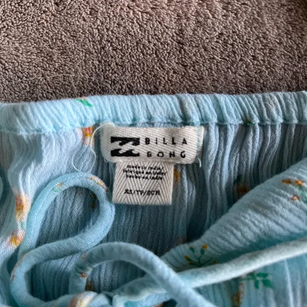 BILLABONG Cottage Core Light Blue Sleeveless Maxi Dress Women’s Sz XS EUC - Image 6