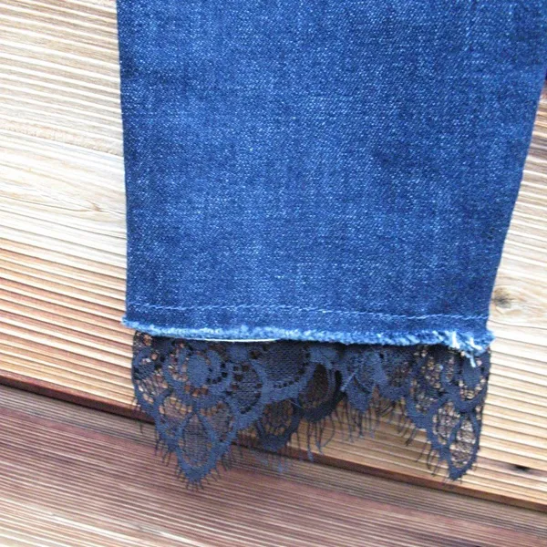 MOTHER High Waisted Looker Dagger Ankle Fray Lace - Image 10