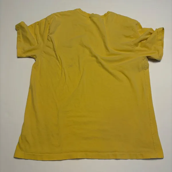 Polo Ralph Lauren T-Shirt Women Large Yellow Blue Pony Crew Neck Short Sleeve - Image 3