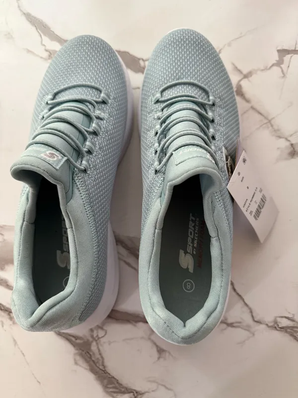 S Sport by Skechers Women’s Resse Slip-On Memory Foam Sneakers – Grey / Light Blue NWT - Image 3