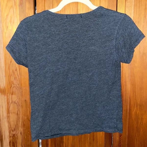 EUC Brandy Melville Charcoal Grey Cropped T-Shirt: One Size - Image 2