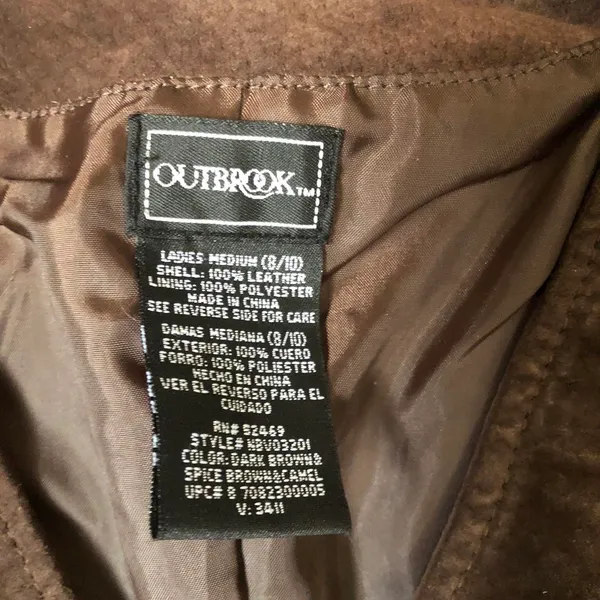 90s Western Boho Patchwork Genuine Leather Suede Brown Black Vest Ranch Rodeo Biker Vintage #Bohemian #Hippie #Indie Sleaze #Streetwear #Festival Grunge Sz M Measurement in pics - Image 2
