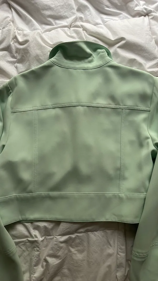 Marled Reunited Clothing Lime Green Button Up Jacket - Image 6