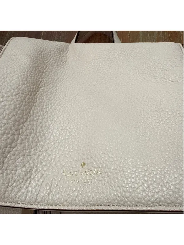 Kate Spade Beige Leather Backpack Purse - Image 2