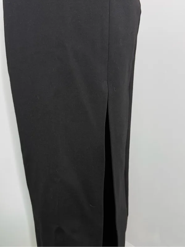 Superdown Ryleigh Strapless Maxi Dress Black XS Revolve Slit - Image 4