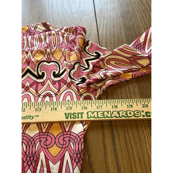 Donna Morgan Sheath Dress, Geometric A-Line Size 4 Colorful Retro‎ Stretch Beach - Image 6