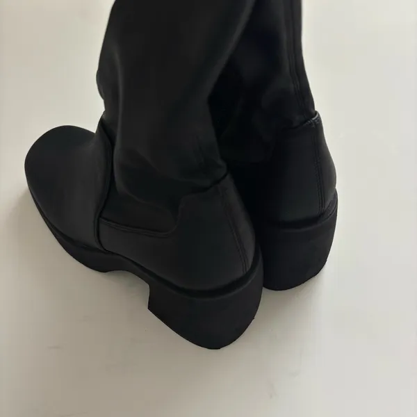Steve Madden Berkleigh Boot Black Size 6.5 NIB - Image 5