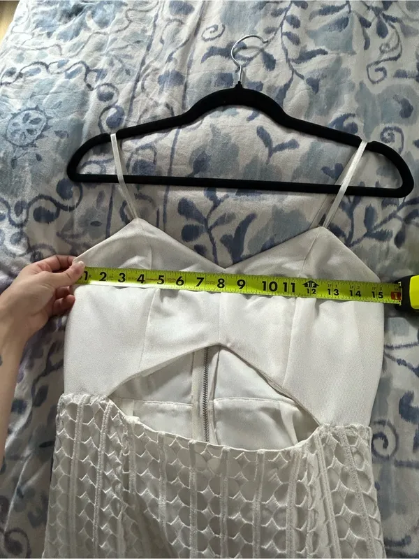 Mustard seed white keyhole mini dress - Image 8