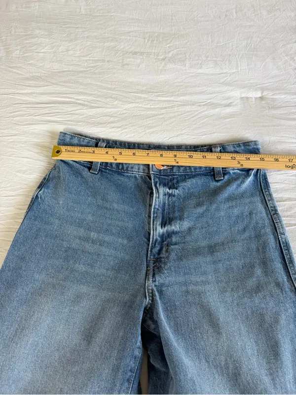 H&M Wide-Leg High-Rise Jeans in‎ Blue Wash - Image 4