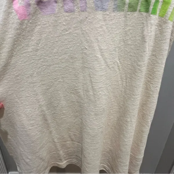 NWT Aerie Linen Blend sunshine Tee Tshirt sz Medium Relaxed Fit womens - Image 6