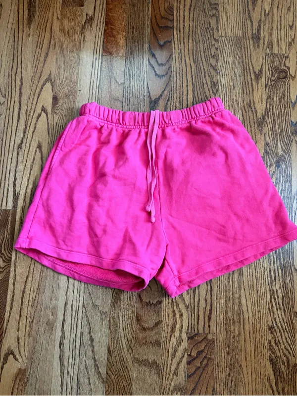 Daily Drills French Terry Sweat Shorts Hot Shot Pink XS/S - Image 3