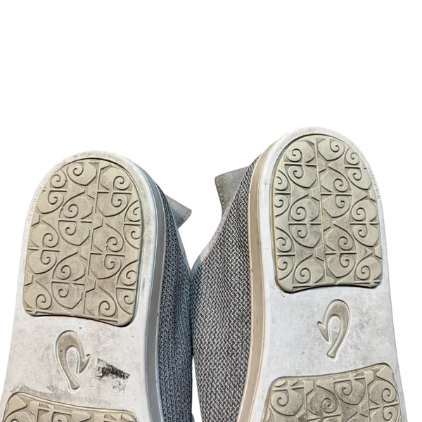 OluKai Pehuea Li Shoes Womens Size 10 Gray White Knit‎ Lace Up Casual 20379-2020 - Image 9