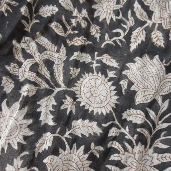 NWT Daughter's of India Kyra Mini in Pepper Floral Cotton Blockprint Dress XL - Image 4