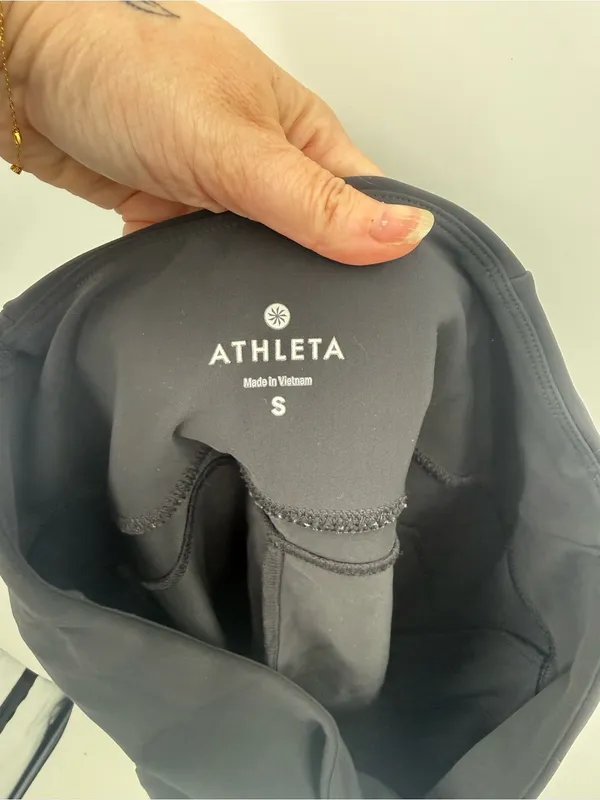 Athleta‎ Women’s Stellar Tight Zip Pocket Ankle Pants 870815 Black Size Small - Image 4