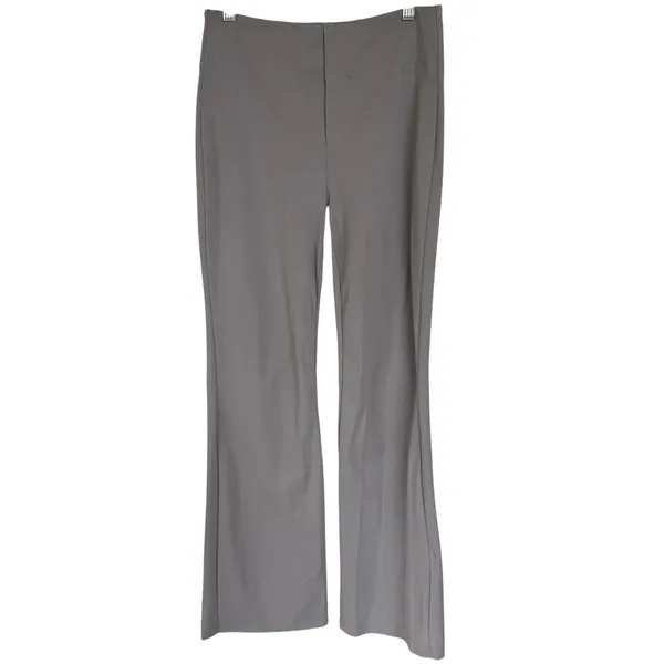 Halara Flex High Rise Flare Gray Work Pant Casual Comfort Leggings Medium - Image 2