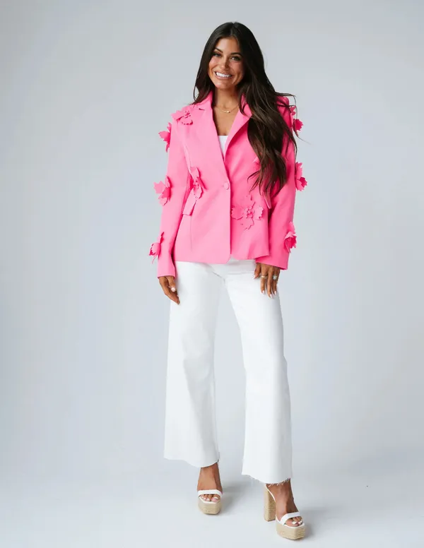 These Three Boutique Dress Coat Pink - Image 2