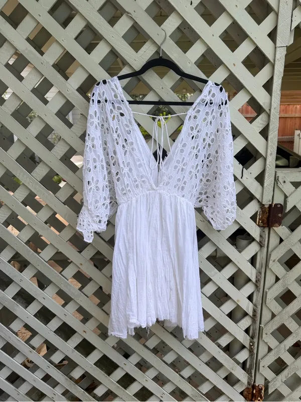 Free people Bella Note Eyelet Mini Dress - Image 12
