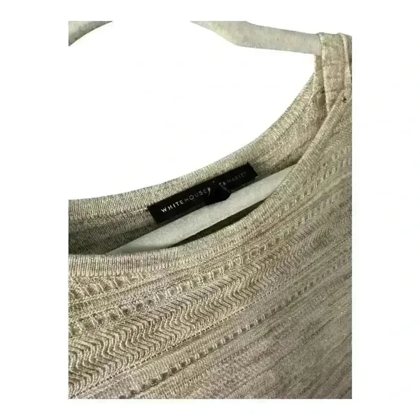 White‎ House Black Market Gold/Tan Tunic Sweater, Small - Image 4