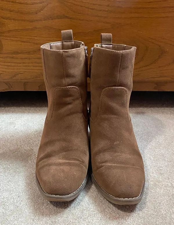 Universal Threads Brown Booties - Image 2